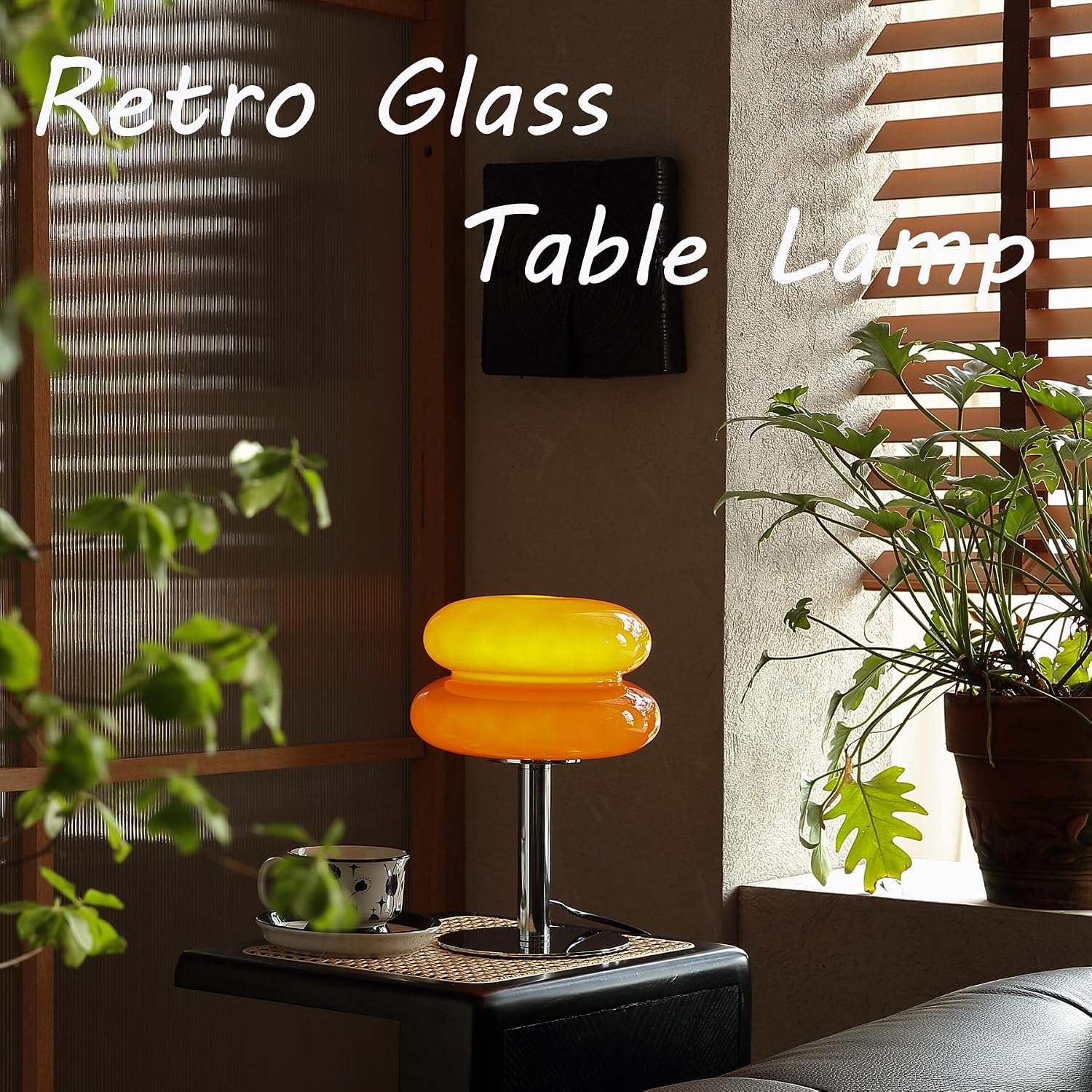 Glivpny Mushroom Lamp Table Lamp for Night Stands, Mid Century Modern Desk Lamps for Bedroom, Vintage Dimmable Bedside Small Cute Lamps…