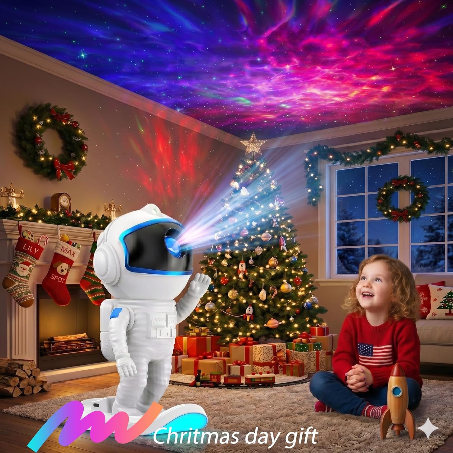 Galaxy Projector, Star Projector Night Light with Timer and Remote for Bedroom, Kids Room Decor, Adjustable Head Angle Nebula Ceiling…