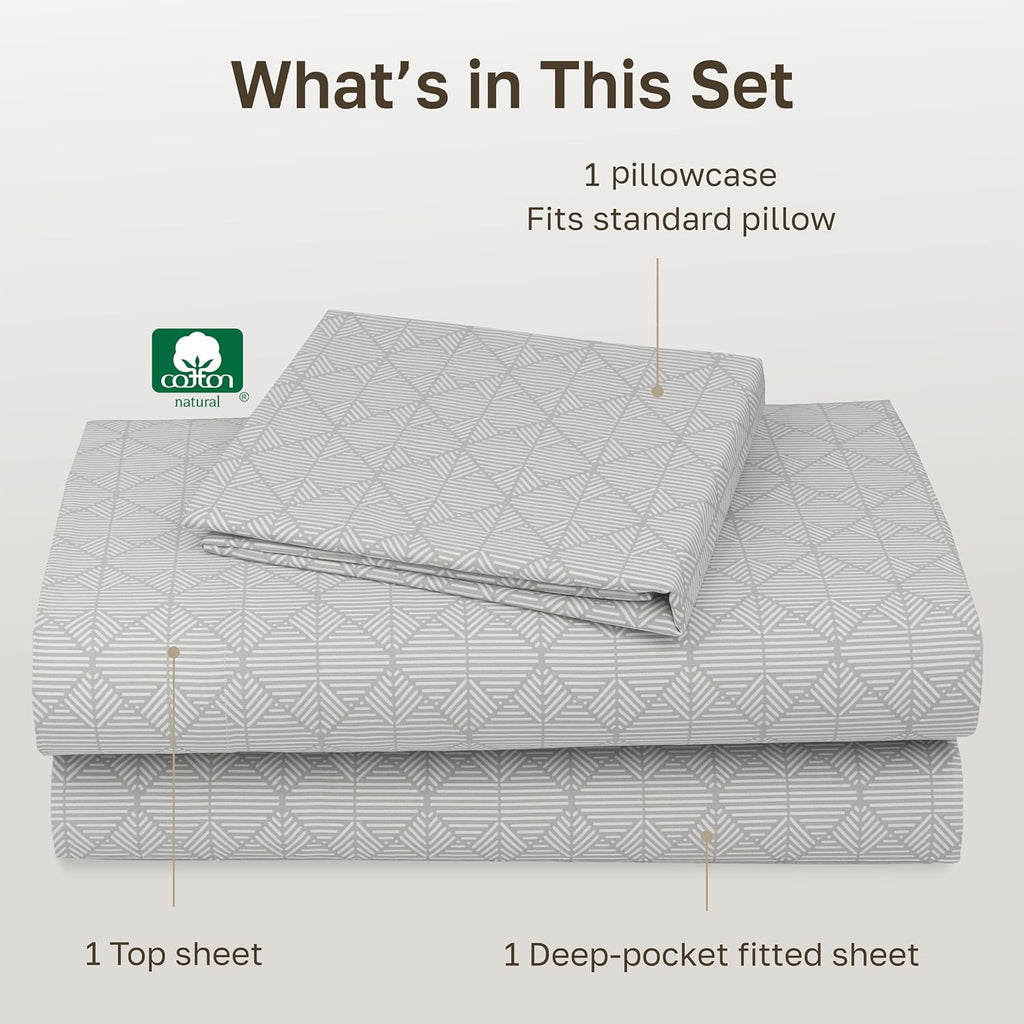CaliforniaDesignDen California Design Den Soft Twin XL 100% Cotton Sheet Sets, 400 Thread Count Good Housekeeping Award Winner, Smooth Sate…