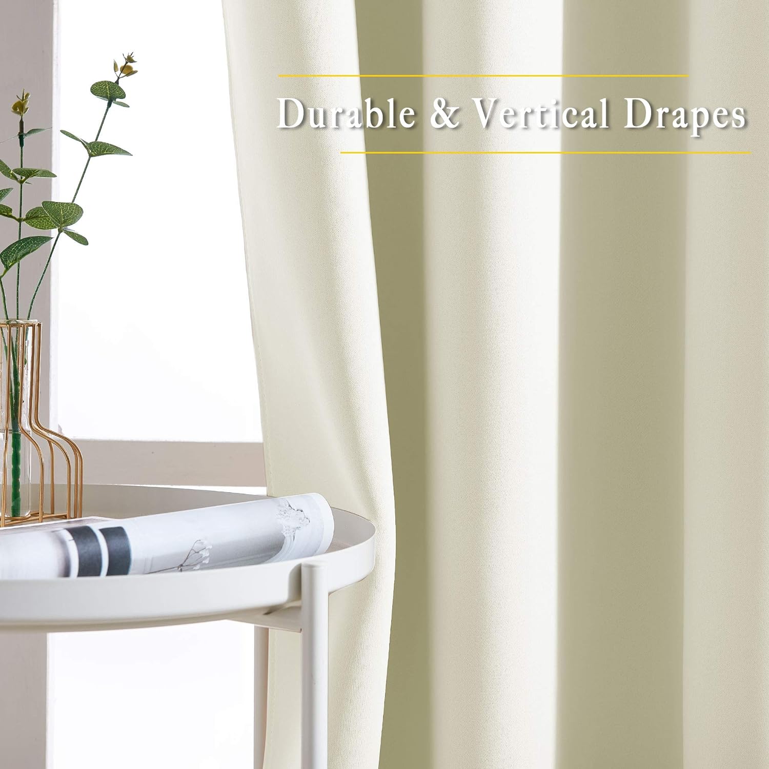 NICETOWN Room Darkening Curtains and Drapes for Bedroom - Grommet Energy Saving Thermal Insulated Light Blocking Window Treatments for…