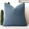 Foindtower Decorative Textured Boucle Throw Pillow Covers Accent Solid Pillow Cases Neutral Soft Cozy Couch Cushion Case for Chair Sofa…