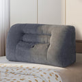 Reading Pillow for Couch, Bed Rest Back Pillow with Front Pocket, Comfortable Back Pillows for Sitting in Bed, Daybed, Tatami, Living Room
