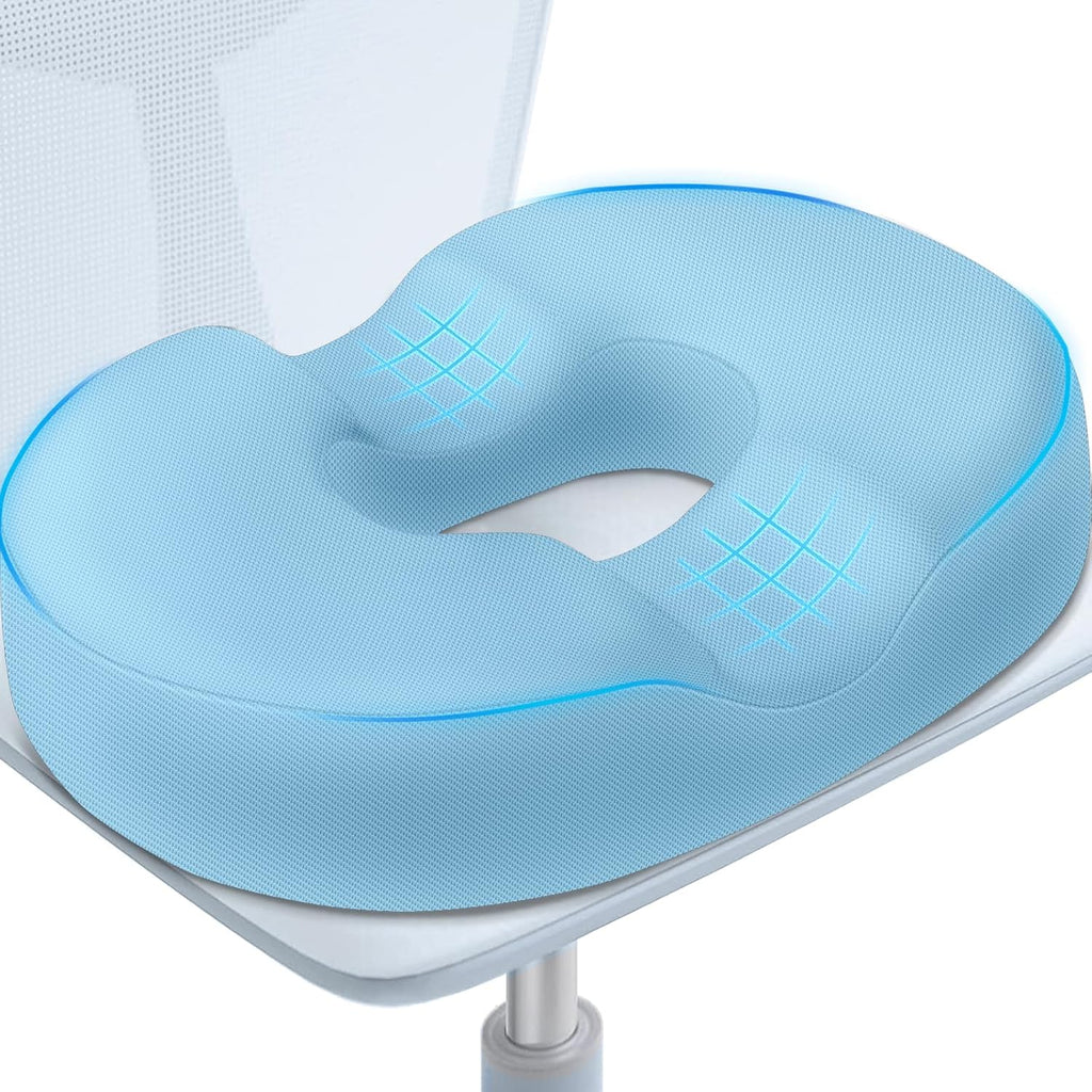 BlissTrends Donut Pillow Seat Cushion, Chair Cushions for Postpartum Pregnancy & Hemorrhoids, Tailbone Cushion, Memory Foam Lifting Cushion…
