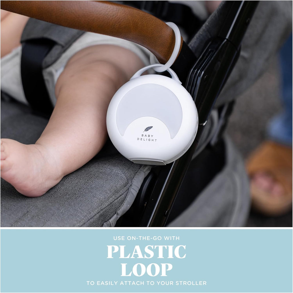BabyDelight Baby Delight Dewdrop White Noise Sound Machine | Portable Travel Nightlight | 30 Sleep Sounds | Lullabies, Nature Sounds, White…