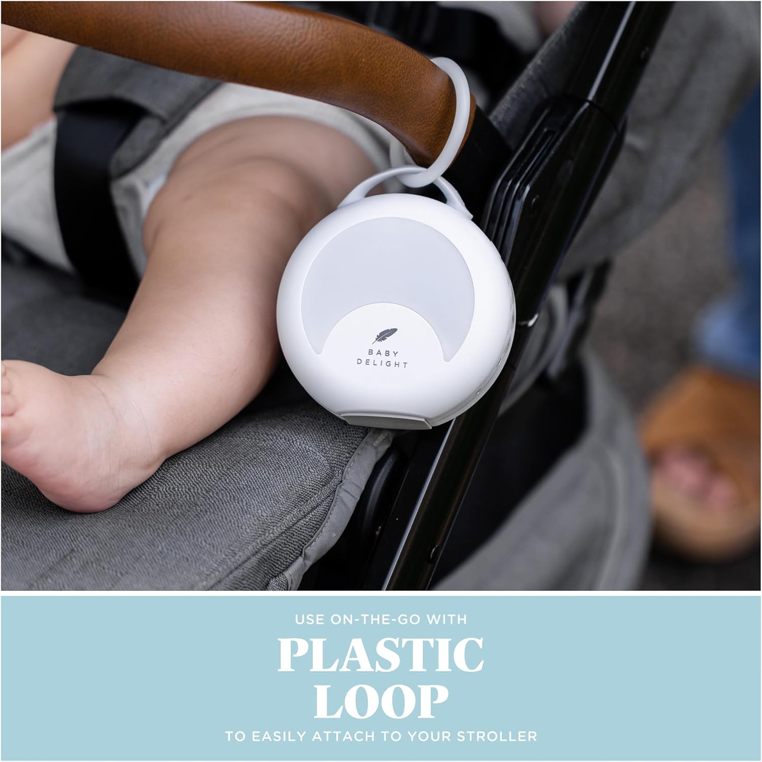 BabyDelight Baby Delight Dewdrop White Noise Sound Machine | Portable Travel Nightlight | 30 Sleep Sounds | Lullabies, Nature Sounds, White…