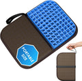 Wisimmall Gel Seat Cushion Portable Massage Travel Cushions, 14.5" x 10.5" Thick Foldable Seat Cushion for Car Office Chair Wheelchair Hip,…