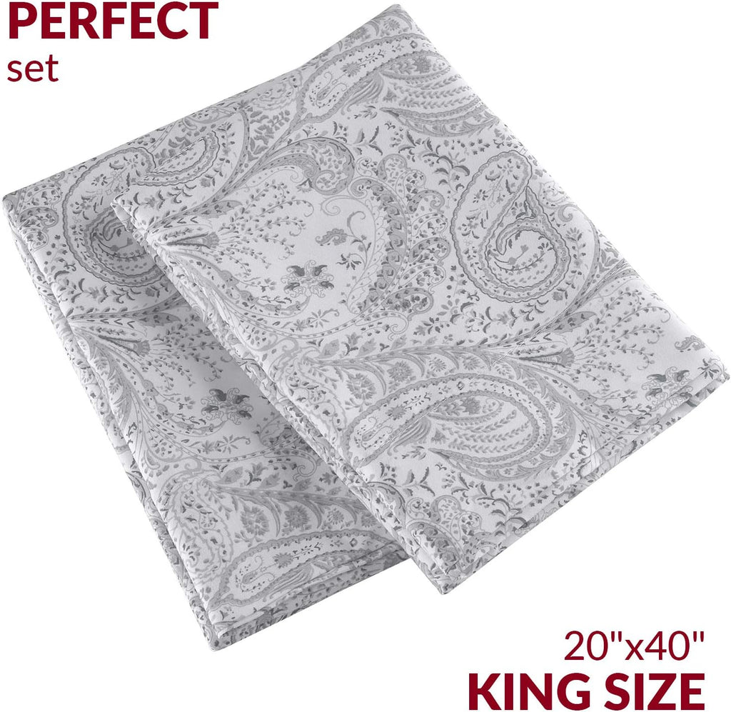 Mellanni Pillow Cases - Luxury, Extra Soft, Cooling Pillow Covers - 2 PC Iconic Collection Pillowcases - Envelope Closure (King 20" x 40",…