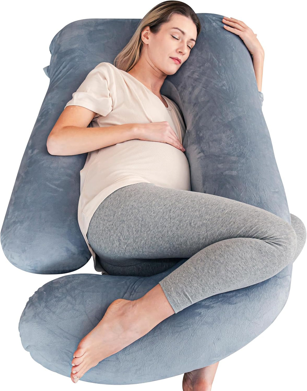 Cute Castle Pregnancy Pillows, Soft U-Shape Maternity Pillow with Removable Cover - Full Body Pillows for Adults Sleeping - Pregnancy…