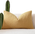 Foindtower Decorative Textured Boucle Throw Pillow Covers Accent Solid Lumbar Pillow Cases Soft Cozy Couch Cushion Case for Chair Sofa…