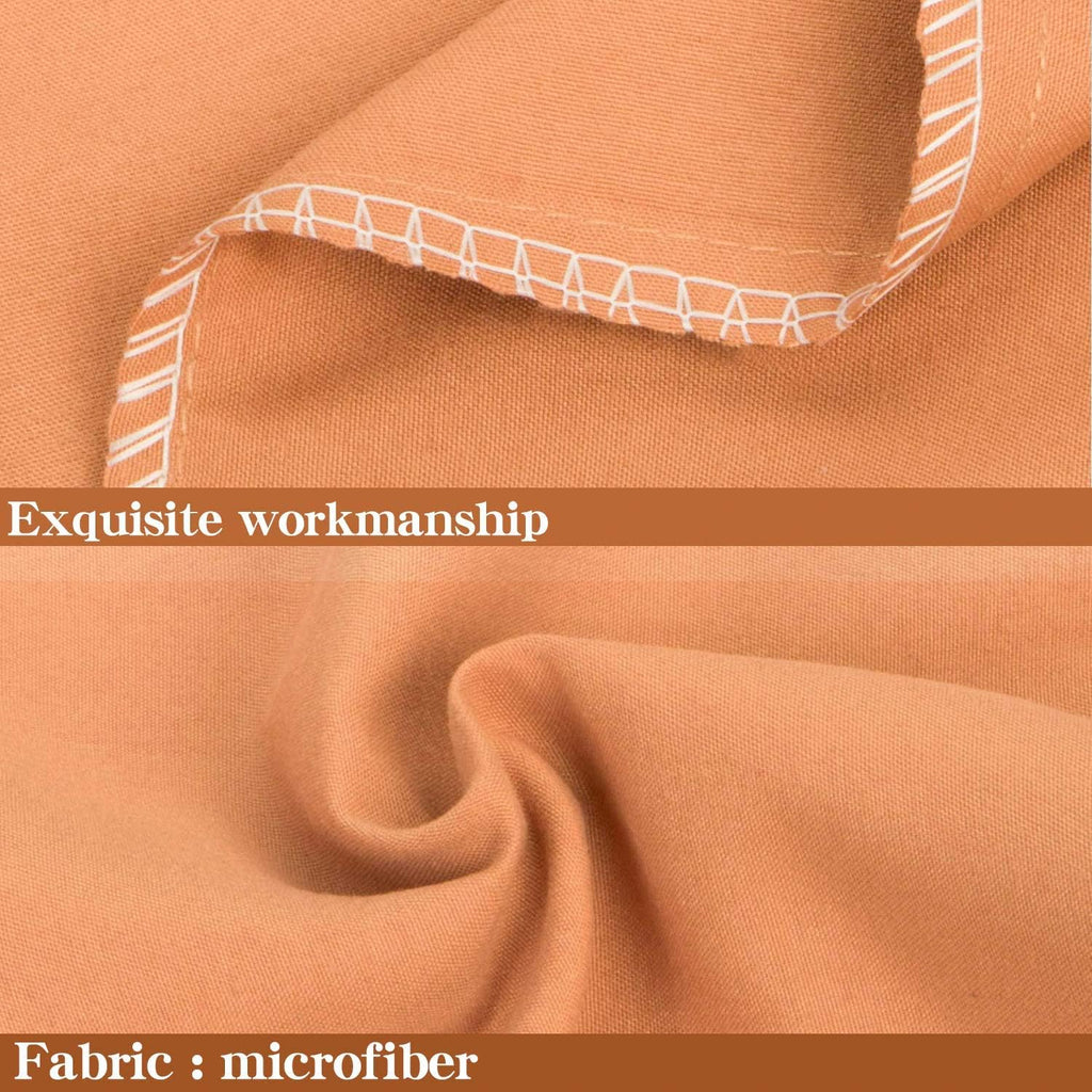 Ntbay King Pillowcase Set - 2 Pack Brushed Microfiber 20x36 Pillowcases - Soft, Wrinkle-Free, Fade-Resistant, Stain-Resistant, Pale Orange…