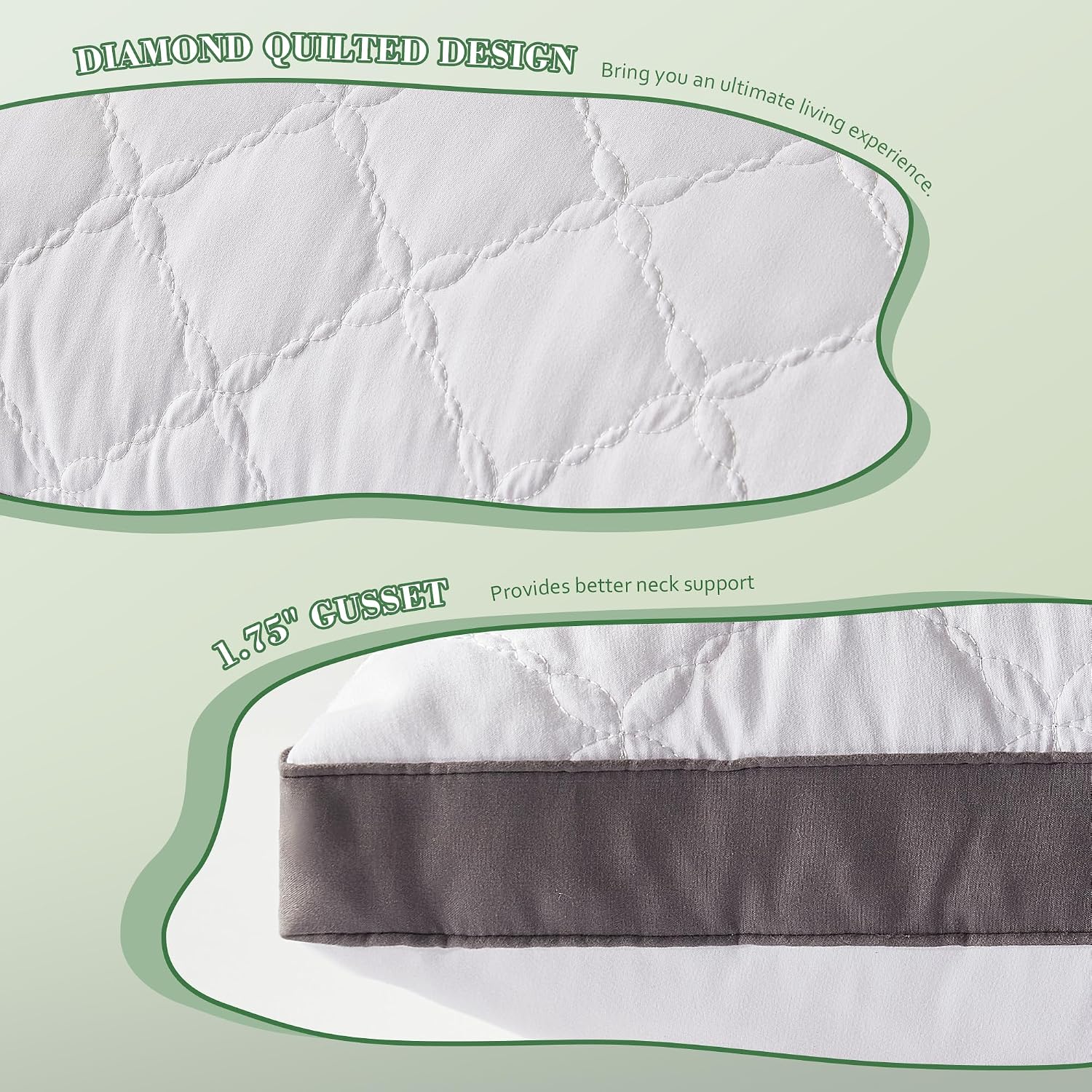 Decroom Memory Foam Body Pillow for Adults, Ultra-Soft Full Body Pillow with Diamond Quilted Cover, Support for Side Sleepers - Machine Was…