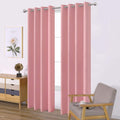 Lemomo Baby Pink Bedroom Blackout Curtains/52 x 84 Inch Long/Set of 2 Curtain Panels/Thermal Insulated Room Darkening Curtains for Bedroom…
