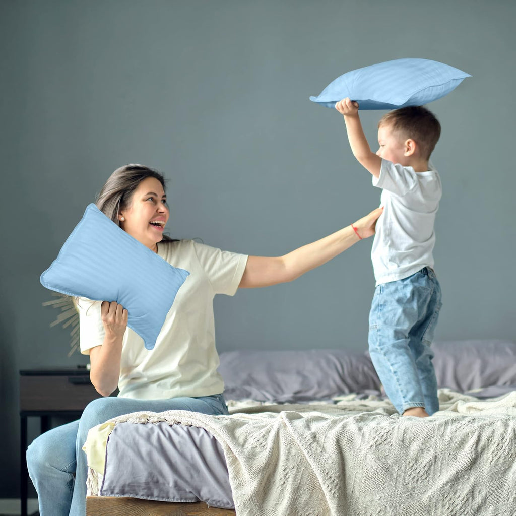 Utopiabedding Utopia Bedding Toddler Pillow (Light Blue, 2 Pack), 13x18 Small Kids Pillow for Sleeping, Soft and Breathable Cotton Blend Sh…