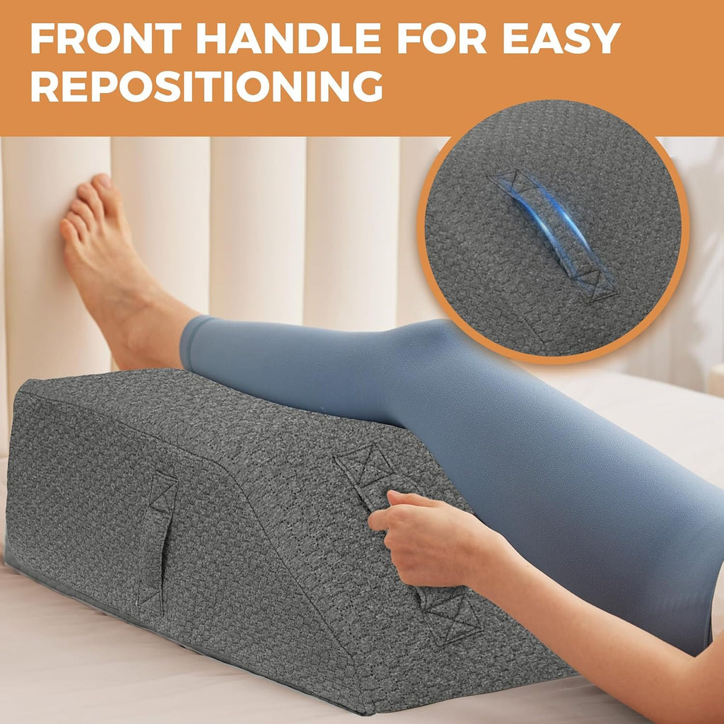 EnjoyaBetterLifeFromHere BIEEZZK Leg Pillow Elevation Blood Circulation, Leg Elevating Pillows for After Surgery, Sleeping, Memory Foam Wed…