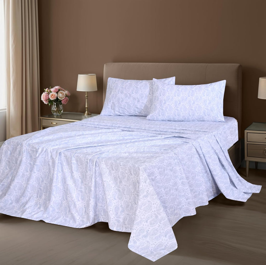 Zoyer 100% Cotton Sheets – King Size Percale Bedding, Cooling & Breathable, Durable with a Crisp, Soft & Comfortable Feel, 16" Deep Pocket,…