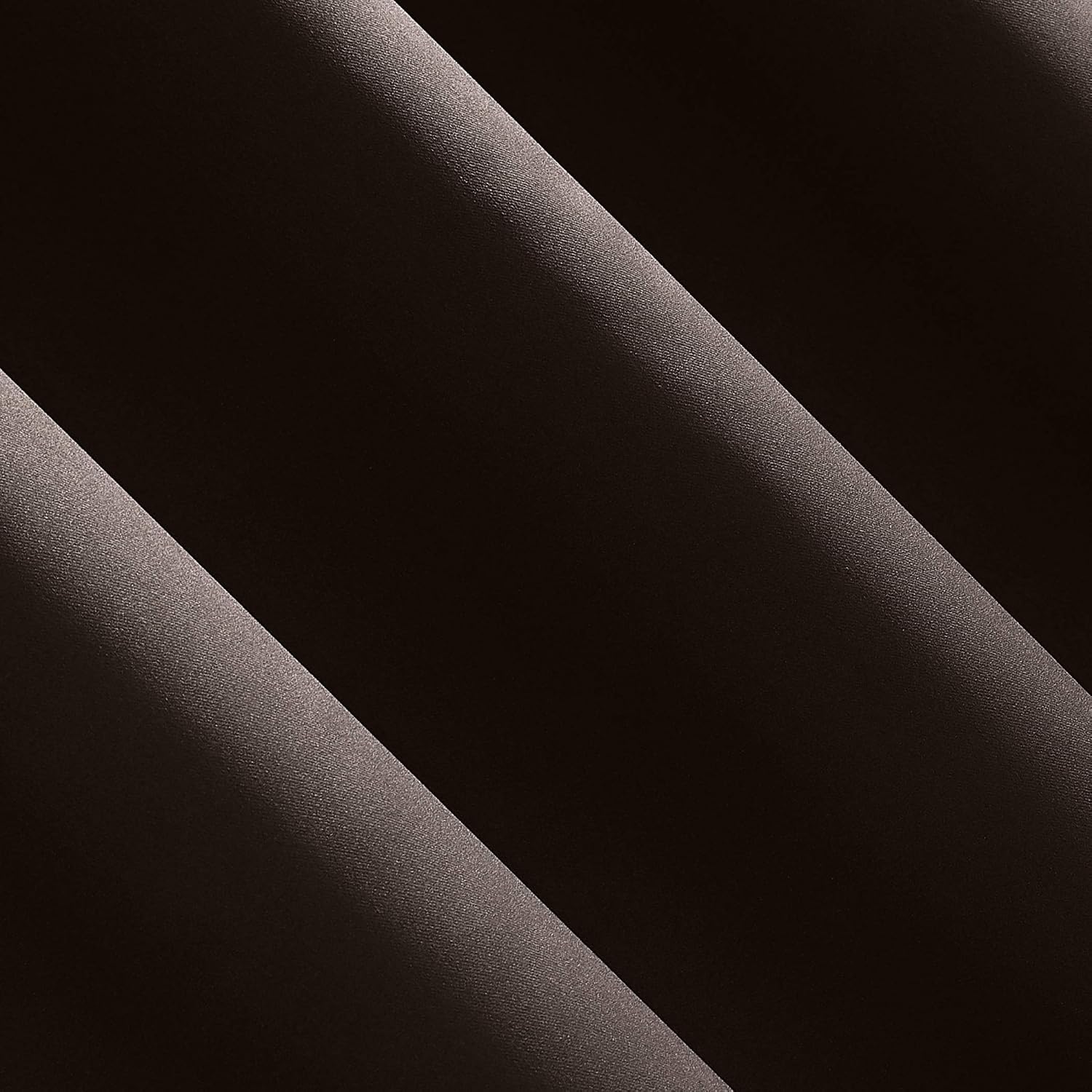 Sun Zero Nordic 2-pack Theater Grade Extreme 100% Blackout Grommet Curtain Panel Pair, 52" x 108", Cocoa Brown