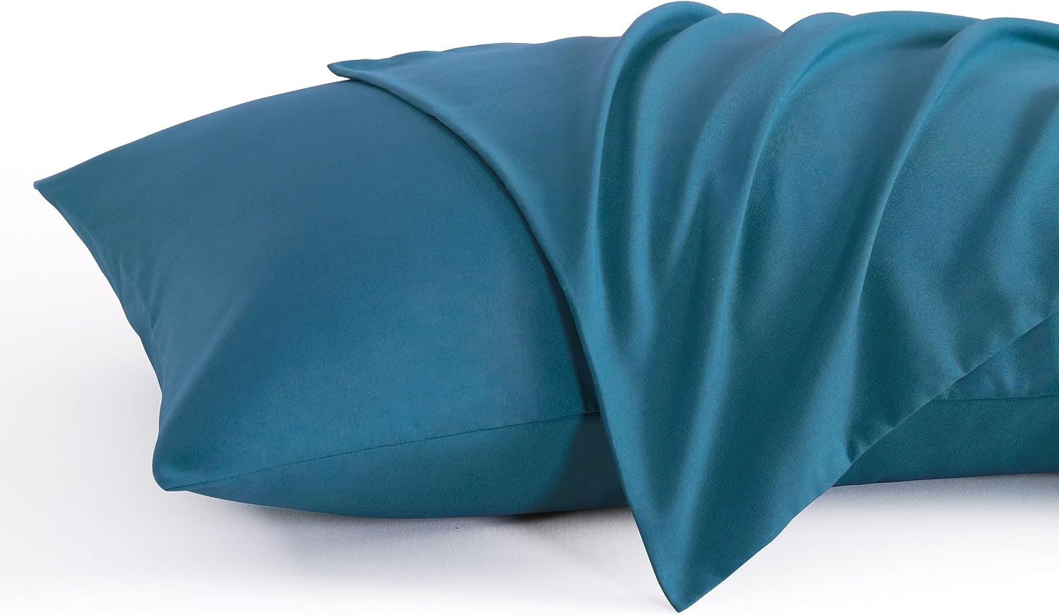 Ntbay Queen Pillow Cases Set of 2, 2 Pack Brushed Microfiber 20x30 Pillow Cases, Soft, Wrinkle, Fade, Stain Resistant Teal Blue Pillow Case…