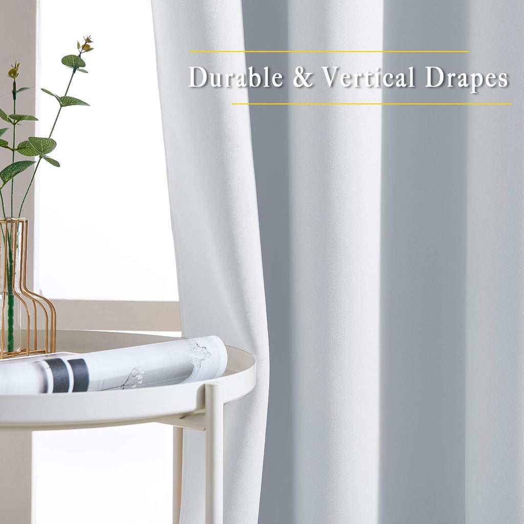Nicetown Room Darkening Kitchen Curtains - Window Treatment Thermal Insulated Grommet Light Blocking Curtains & Drapes for Bedroom/Bathroom…