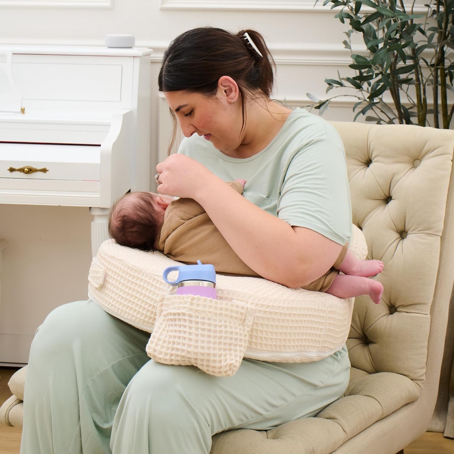 My Brest Friend Super Deluxe Nursing Pillow-Enhanced Comfort & Ergonomic Breastfeeding Pillow for Ultimate Support For Mom &…