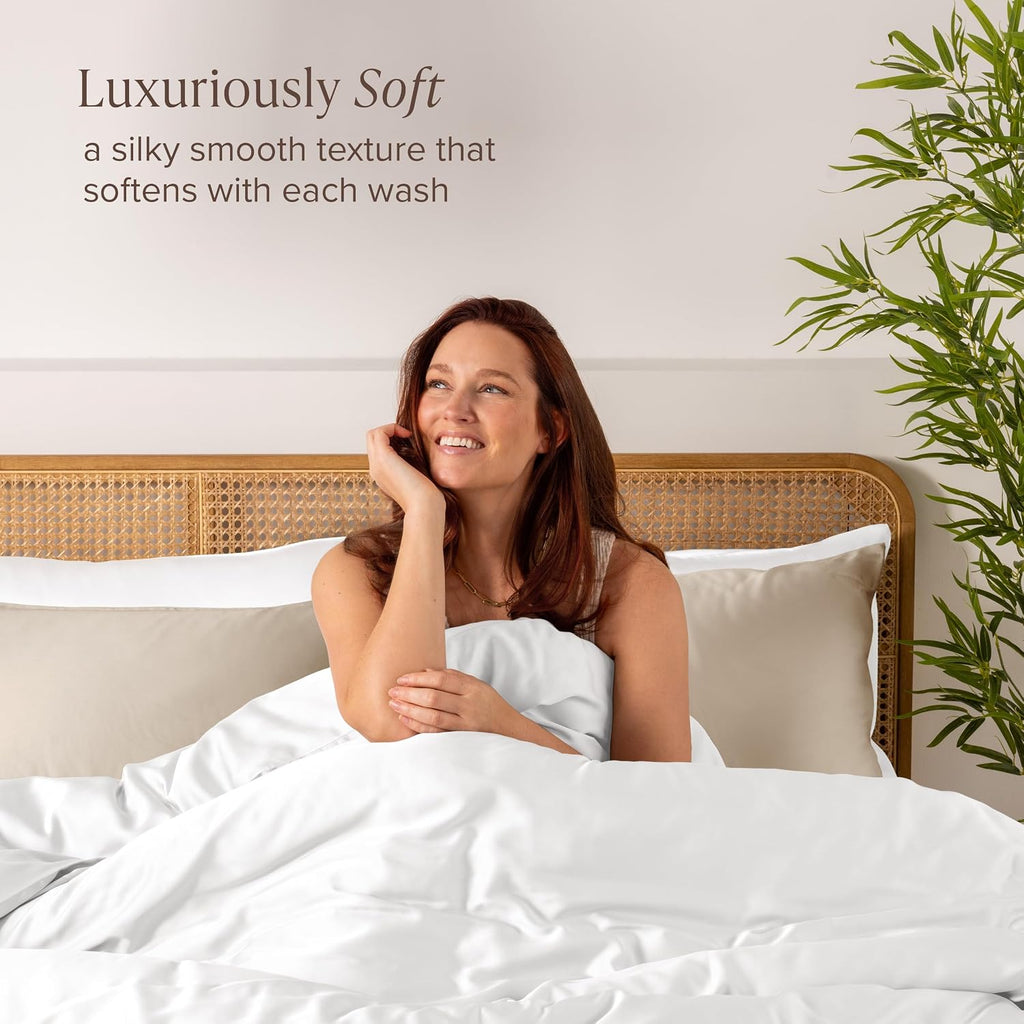 BareHome Bare Home 100% Rayon Made from Bamboo Luxury Body Size Cooling Pillowcase - Breathable - Easy Fit - Soft Bedding & Pillowcases (Bo…