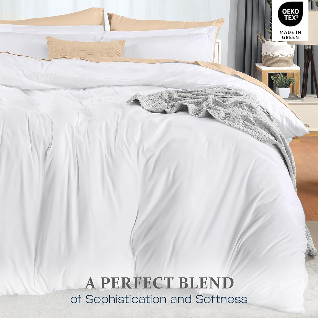 Utopia Bedding Duvet Cover King Size - 3 Piece with Zipper Closure - 1 Comforter Cover 104X90 Inches & 2 Pillow Shams 20X36 Inches…