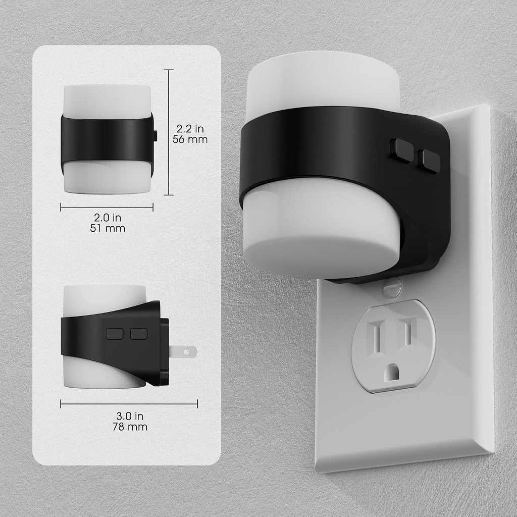 Briignite Night Light, Night Lights Plug into Wall, LED Nightlight for Kids & Adults, 3CCT Adjustable 3000K/4000K/5000K Color, Dusk to…