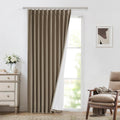 VisionHome Vision Home Brown Pinch Pleated Full Blackout Curtains Linen Blended 60" Wide Thermal Insulated Window Panels 95 inch for Bedroo…