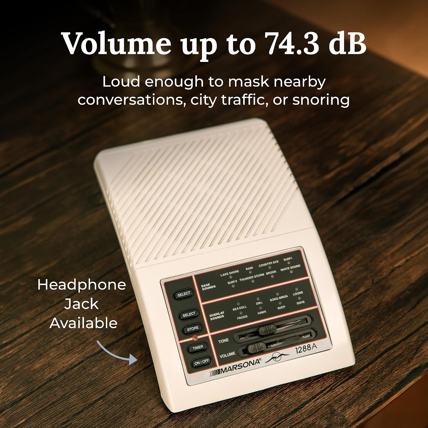 Yogasleep Marsona Sound Machine (White) Soothing Natural Sounds for Sleep, Focus, or Relaxation, Sleep relaxation for Adults & Baby…