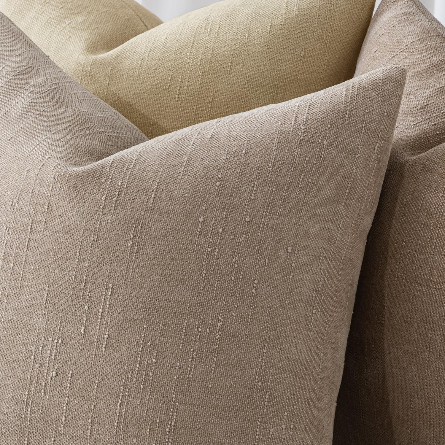 MIULEE Pack of 2 Decorative Throw Pillow Covers Soft Chenille Lumbar Accent Throw Pillows Solid Textured Cushion Covers for Couch Sofa…
