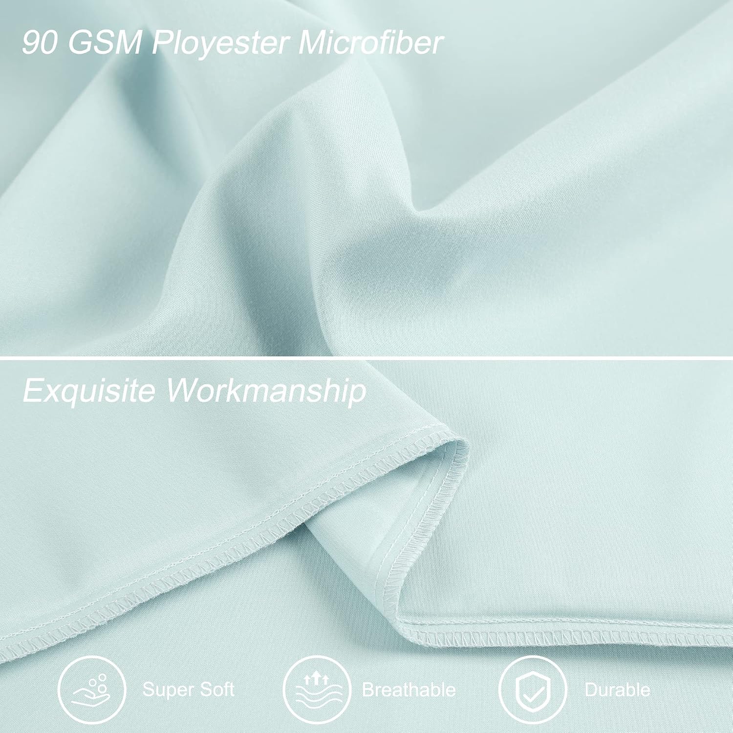 uxcell 100% Microfiber Body Pillow Cover | 1800 Thread Count Pillowcase | Soft Pillow Case with Envelope Closure | 90 GSM Ployester | No Wr…