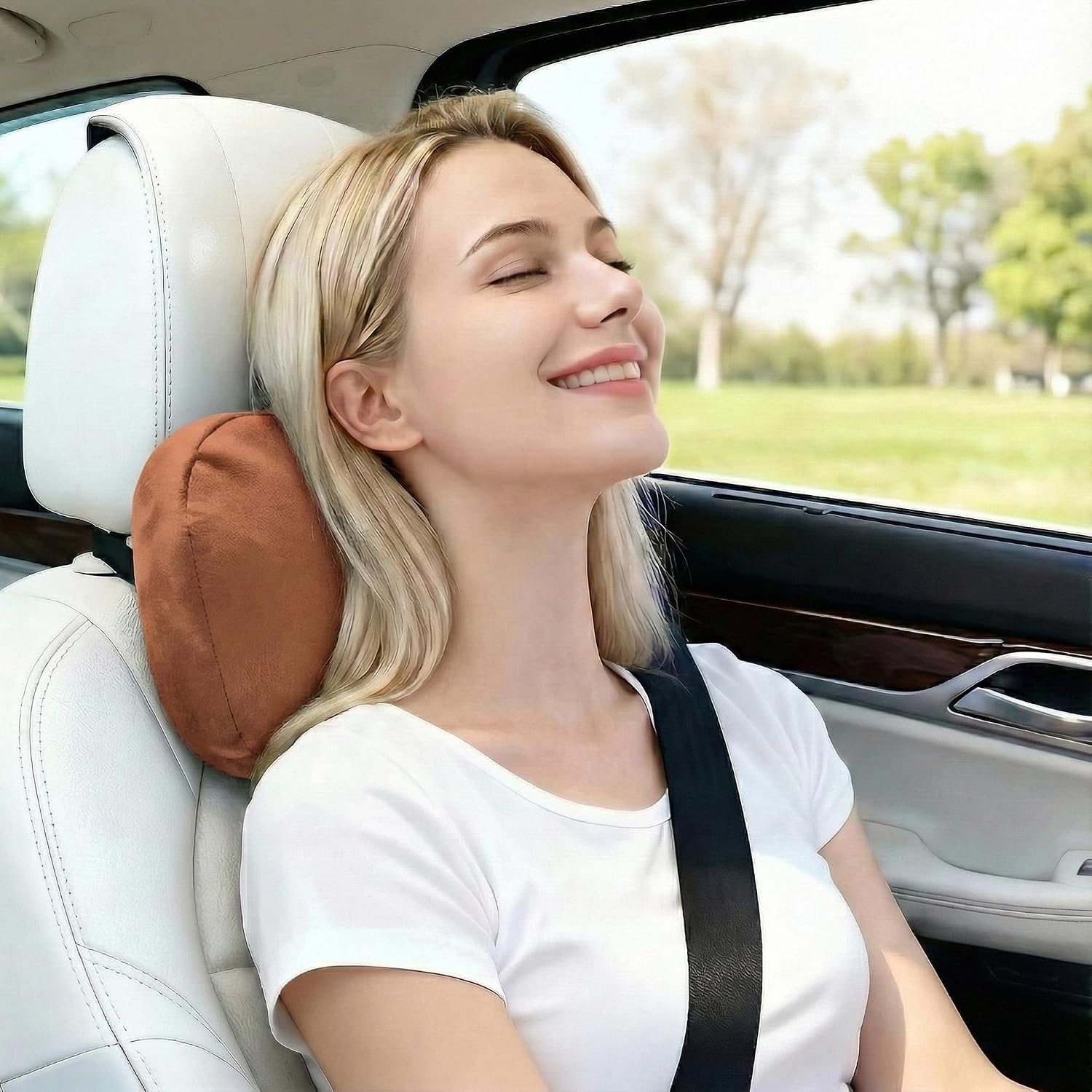 WELBRIT 2PCS Car Pillow for Car Neck Pillow for Driving Seat Neck Support Soft Cushion Back Support Head-Rests for Vehicle Sleeping…