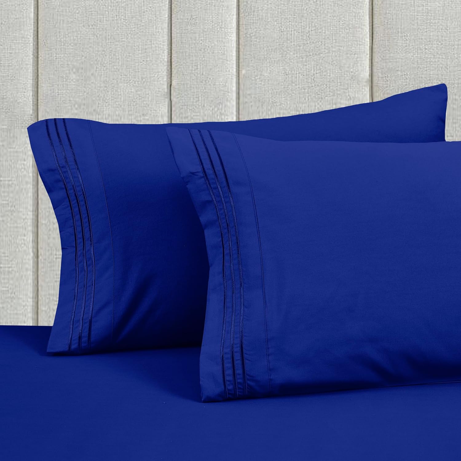 MocassiLuxuryBedding Mocassi Full Size 4-Piece Bed Sheet Set - 1800 Hotel Quality Microfiber 18-24 Inches Extra Deep Pocket Fitted Sheet- L…