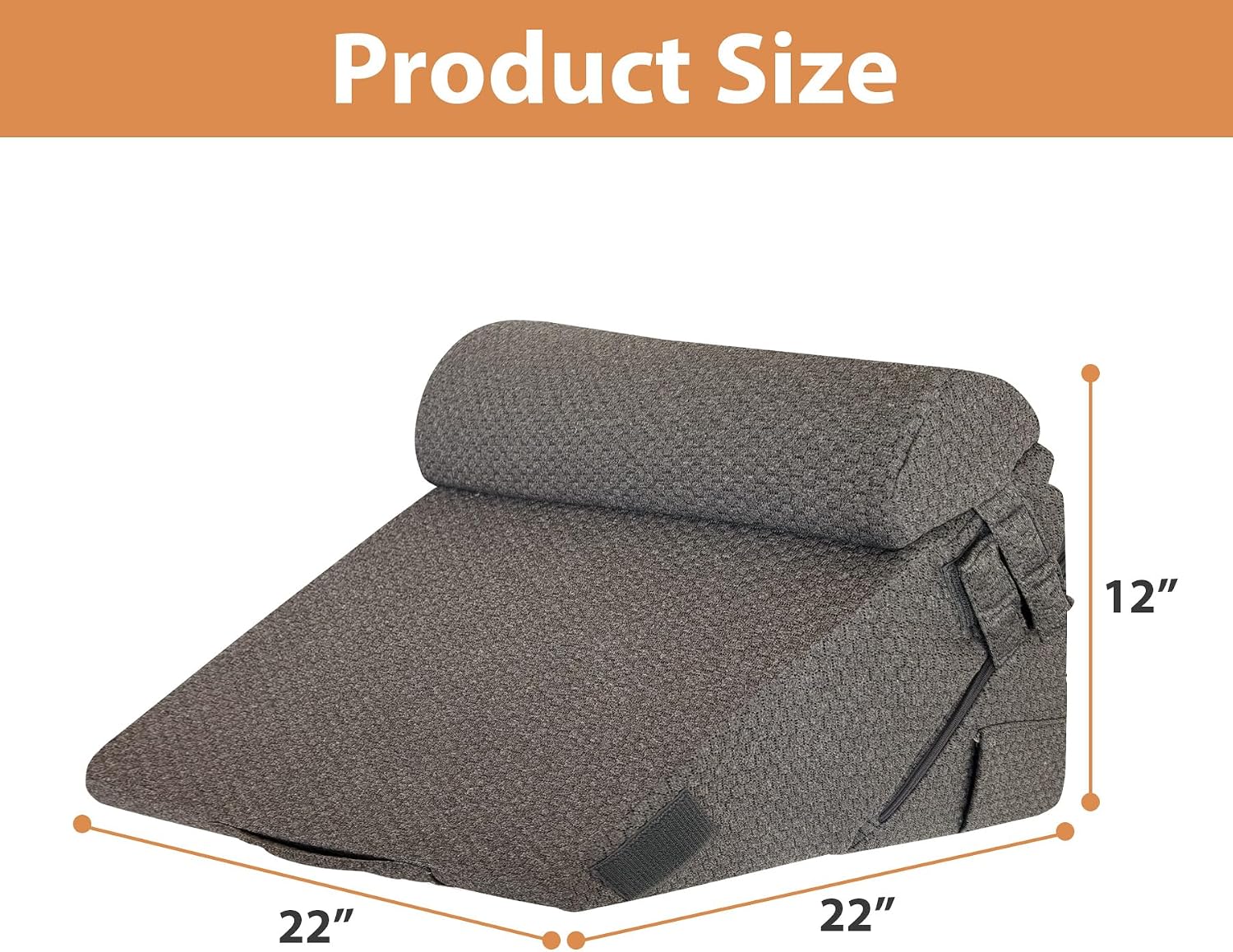 EnjoyaBetterLifeFromHere BIEEZZK Orthopedic Bed Wedge Pillow Set 3Pcs, Adjustable Memory Foam, Pillow Wedge for Post Surgery, Back, Triang…