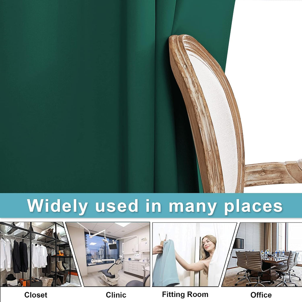 Rybhome RYB HOME Partition Room Dividers - Light Block Thermal Insulated Seperating Curtains Soundproof for Spare Bedroom Loft Home Office…