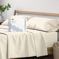 Mayfair Linen 100% Organic Cotton Sheets Full Size - 4 PC Organic Cotton Percale Sheets Full Set (Ivory), Crisp, Soft, Cooling &…