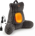 Amélie Home Heated Faux Fur Reading Pillow 3 Temperature Backrest for Sitting in Bed Support Cushion, USB-Powered(No Power Bank Included)…
