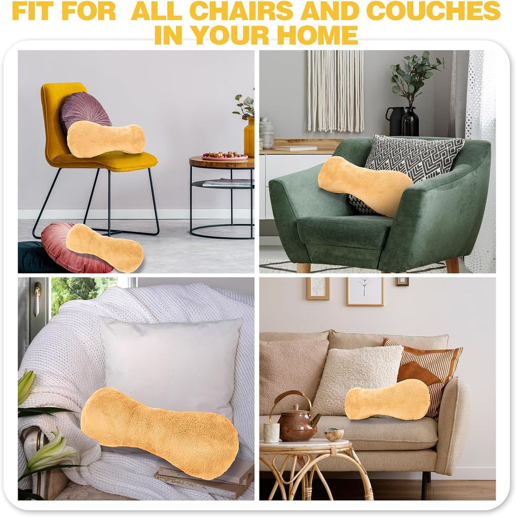 Colingmill 1 Pc Neck Pillow for Recliner Headrest Pillow Bone Shaped Chair Plush with Adjustable Strap Neck Support and Curve Head Cushion…