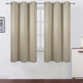 Lemomo Beige Blackout Curtains 34 x 63 Inch Length/Set of 2 Curtain Panels/Thermal Insulated Room Darkening Blackout Curtains for Bedroom 6…