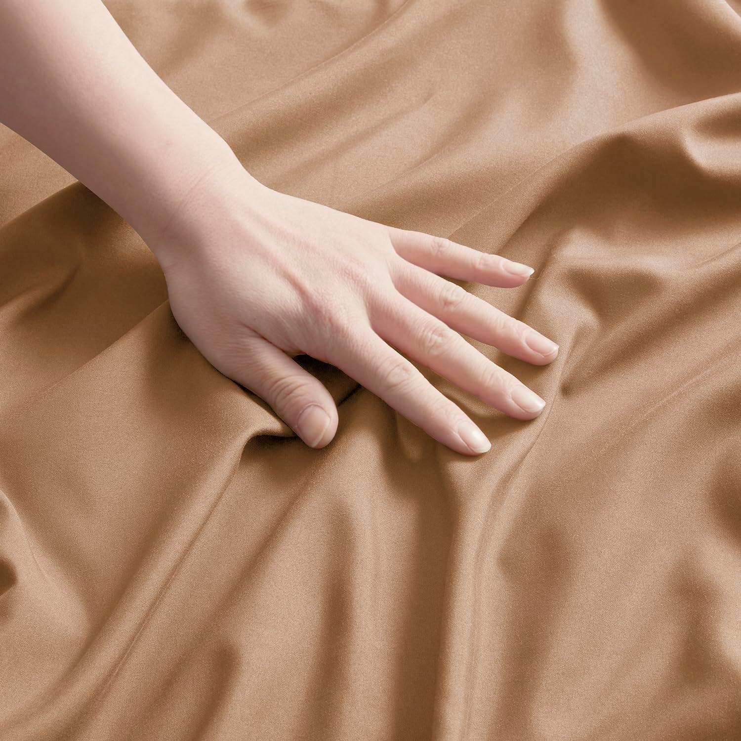 Nestl Mocha Pillow Cases - Soft Queen Size Set of 2, 1800 Microfiber, Envelope Closure, 20x30 Inches cotton