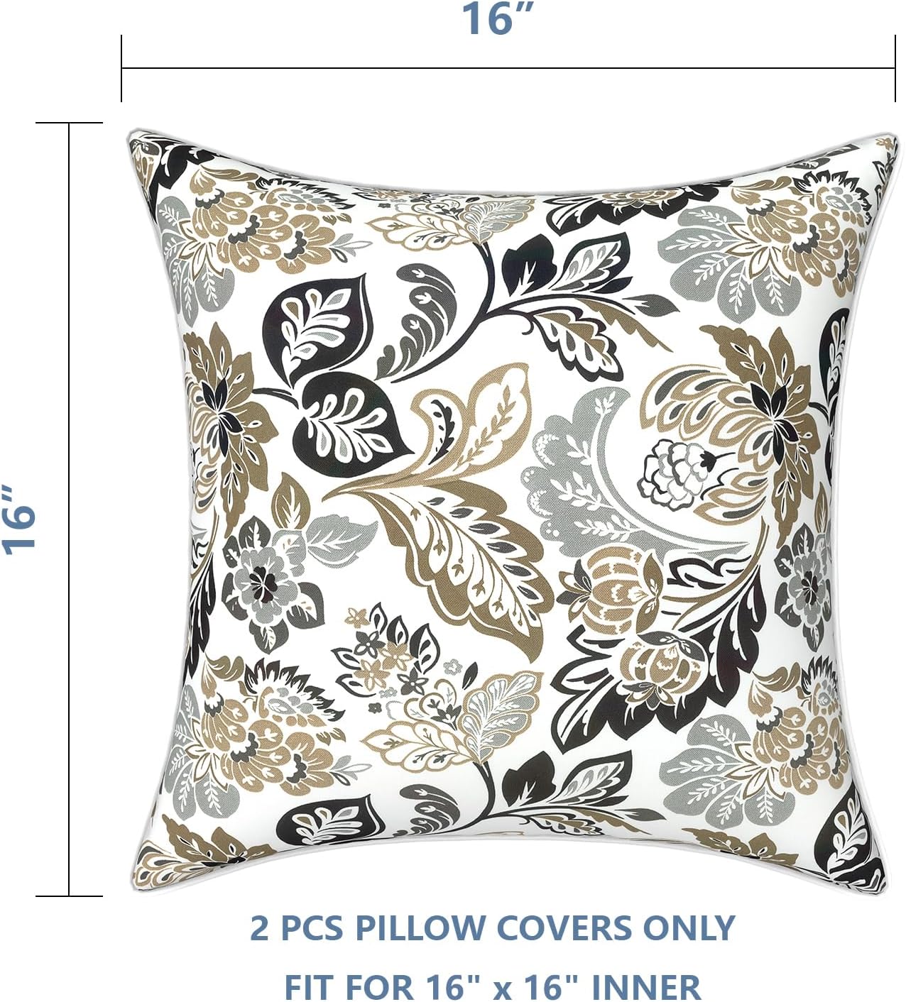 LVTXIII Outdoor Pillow Covers Set of 2, Patio Waterproof Throw Pillow Cases Fade Resistant Accent Pillow Covers for Spring Summer Garden…
