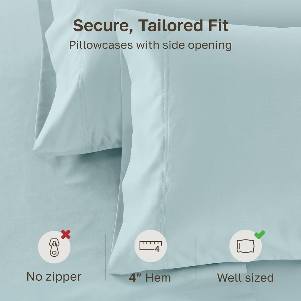 CaliforniaDesignDen CALIFORNIA DESIGN DEN Luxuriously Soft Hotel Quality 600 Thread Count, 100% Cotton Set of 2 Cases, Crisp & Cool Standar…