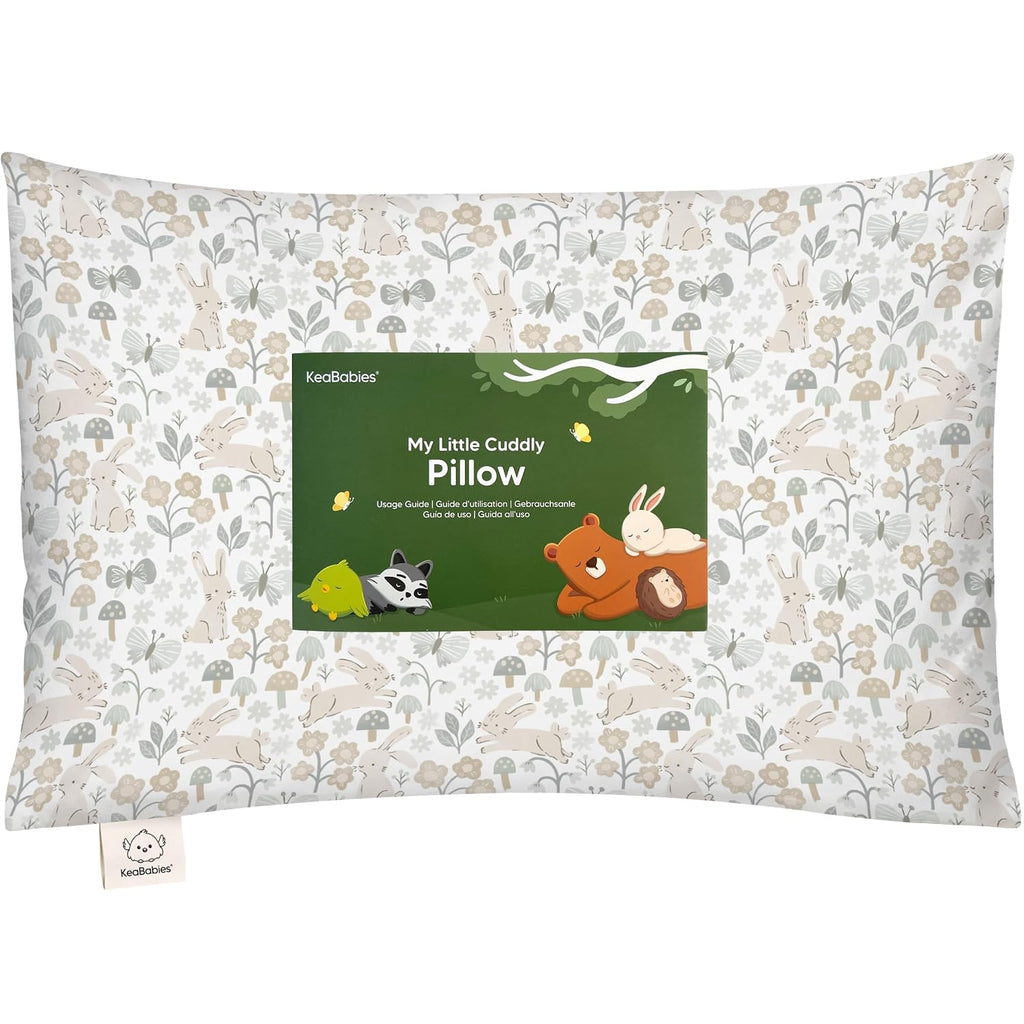 KeaBabies Toddler Pillow with Pillowcase - 13x18 My Little Cuddly Kids Travel Pillows for Sleeping, Nap, Viscose from Bamboo Nursery…