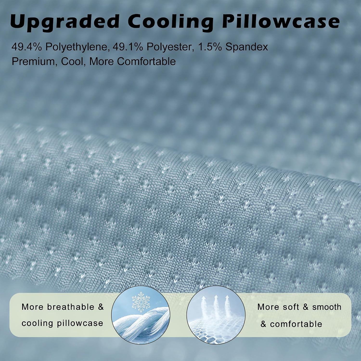 BetterSleepAnywhere! Cooling Camping Pillow, Memory Foam Travel Pillow with Adjustable Buckle Strap & Storage Bag