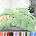 Utopia Bedding Duvet Cover Queen Size - 3 Piece with Zipper Closure - 1 Comforter Cover 90X90 Inches & 2 Pillow Shams 20X26 Inches (Sage)…