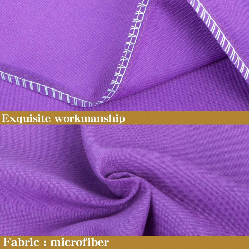 Ntbay King Pillowcase Set - 2 Pack Brushed Microfiber 20x40 Pillowcases - Soft, Wrinkle-Free, Fade-Resistant, Stain-Resistant, Purple Pillo…