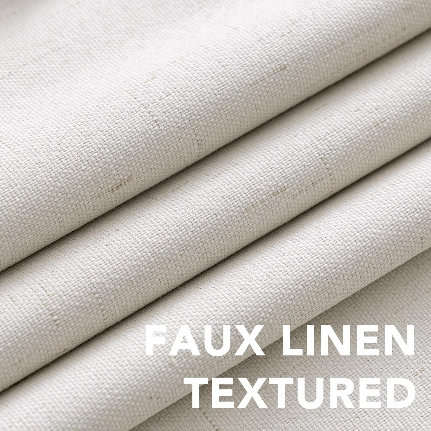 H.VERSAILTEX Blackout Curtains, Durable Thick Textured Look 100% Blackout Patio Door Curtain, Grommet Extra Wide Sliding Door Curtain…
