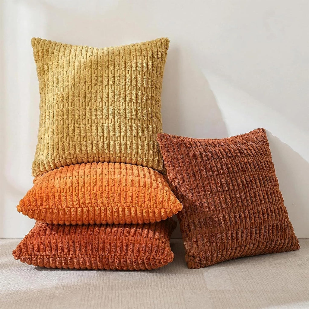 Fancy Homi 4 Packs Decorative Throw Pillow Covers for Living Room Couch Bed, Modern Farmhouse Boho Home Décor Accent Cushion Case, 18" x…