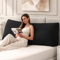 MuaMelop Headboard Pillow King, Triangle Bed Wedge Pillow for Headboard, Backrest Pillow for Sitting up, Reading, Working, Headboard Daybed…