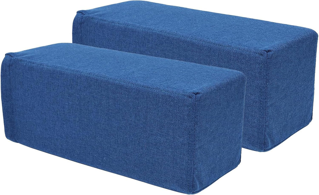 MMuteTouch 2 Pack Couch Arm Rest Pillow, 8''x8''x20'' Linen Cover, High Density Foam Armrest Cushion, Removable & Washable Elbow Support fo…
