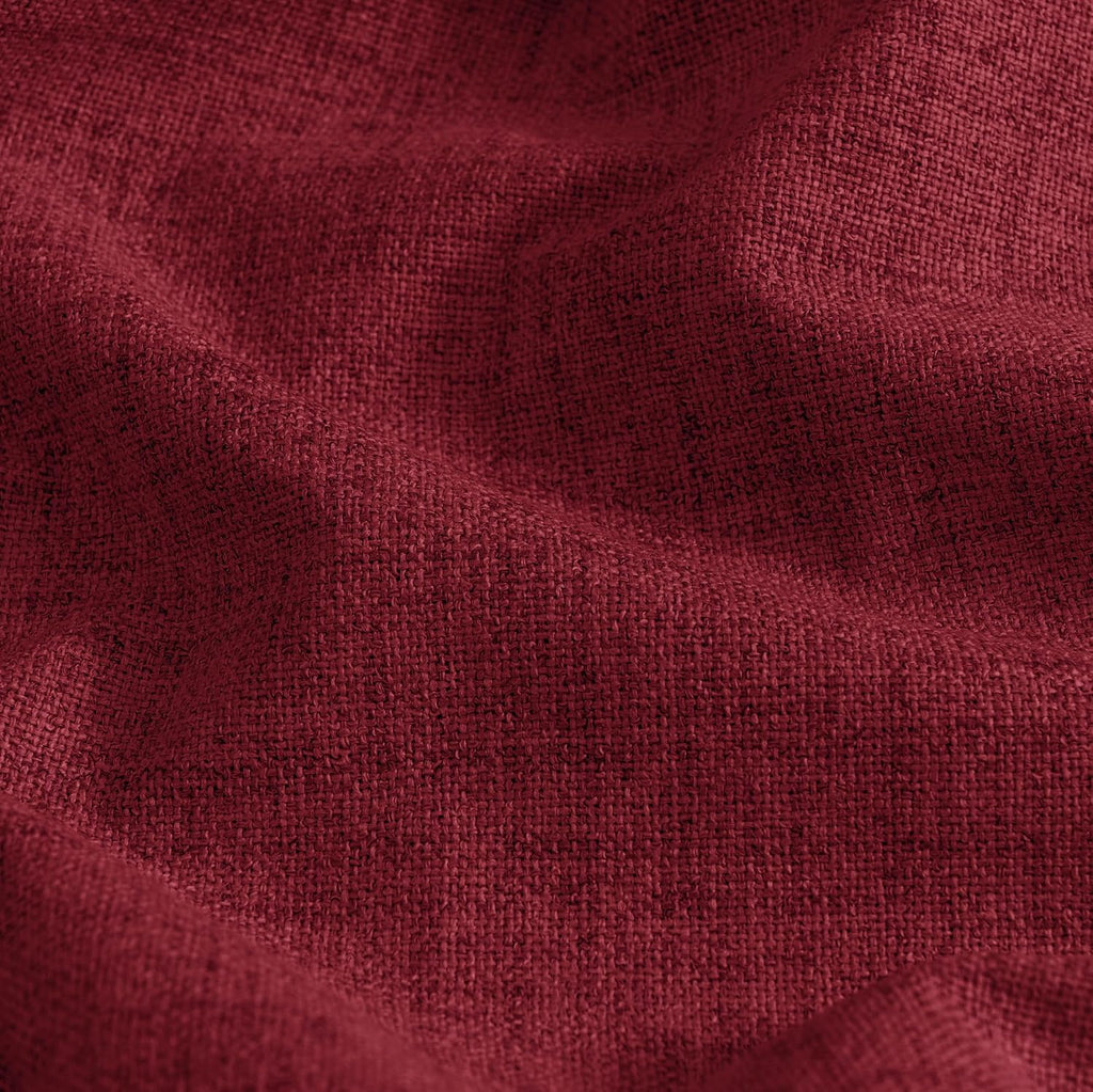YoungsTex Burgundy Linen Blackout Curtains for Bedroom 63 Inch Length, Thermal Insulated Drapes with Grommet for Winter Living Room Window,…